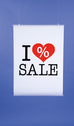 affiche 'I % SALE'