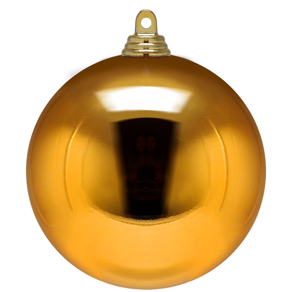 kerstbal 10cm 4st bl.d.goud