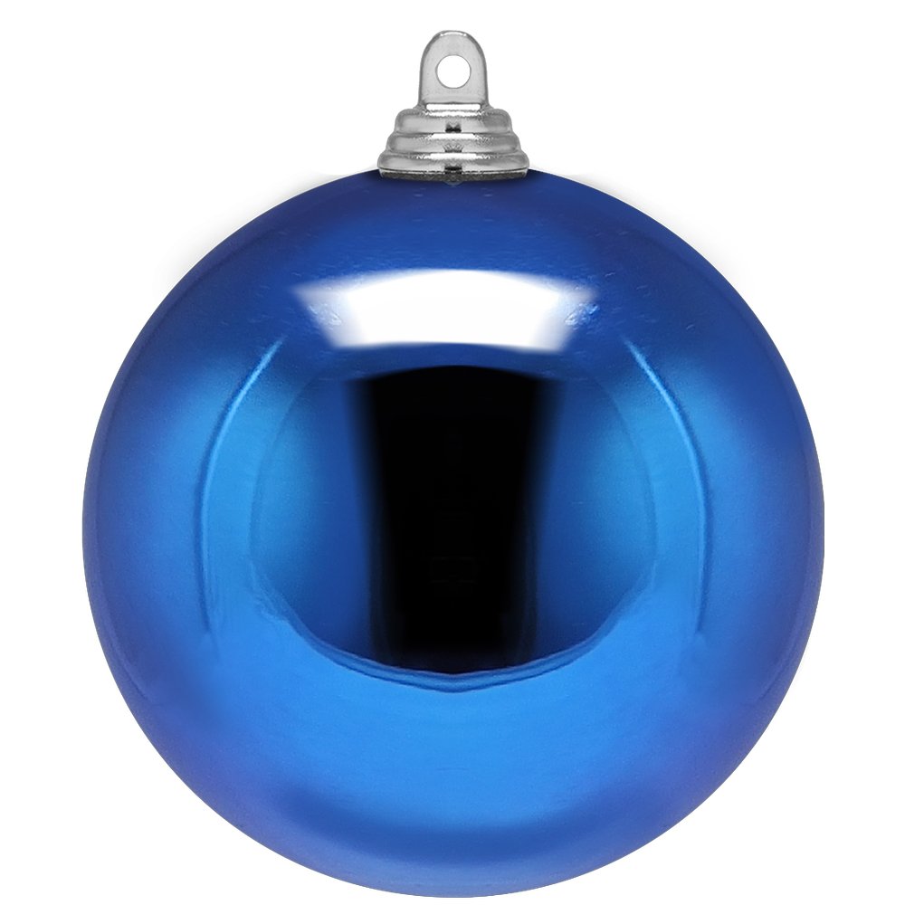 kerstbal 10cm 4st bl.blauw