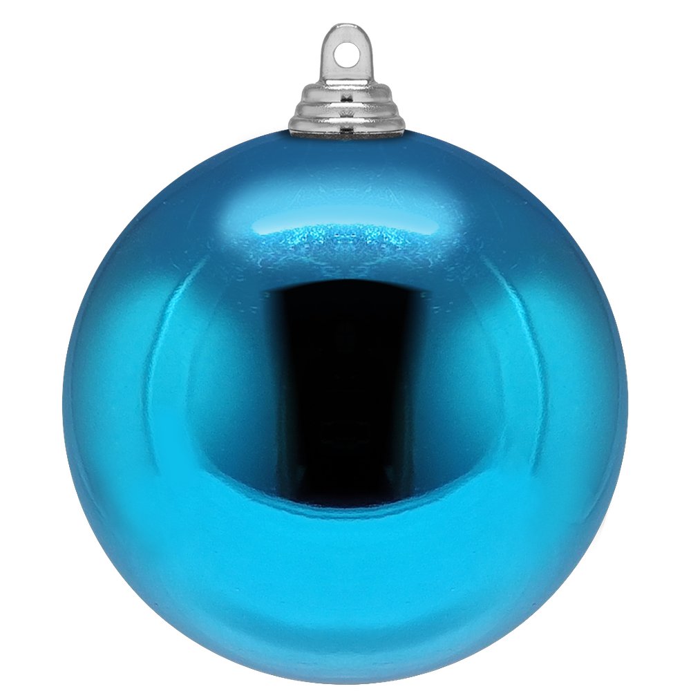 kerstbal 10cm 4st bl.ijsblauw