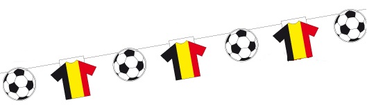 guirlande voetballen + shirts 'België'