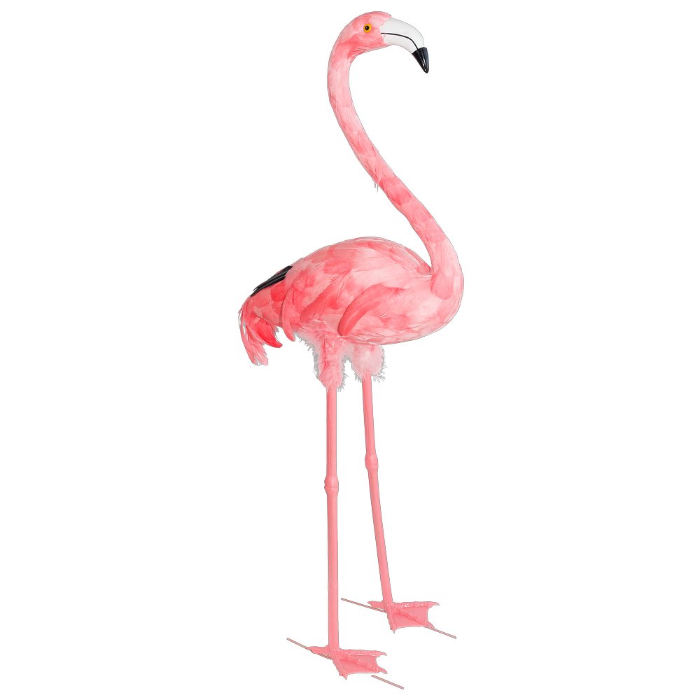 flamingo met kop omhoog (groot)